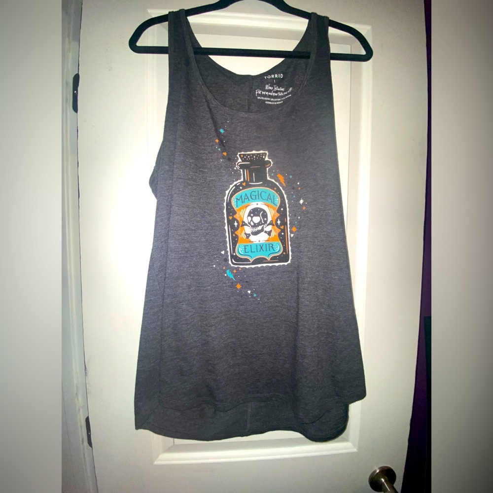 Torrid magical elixir skull tank top 1x